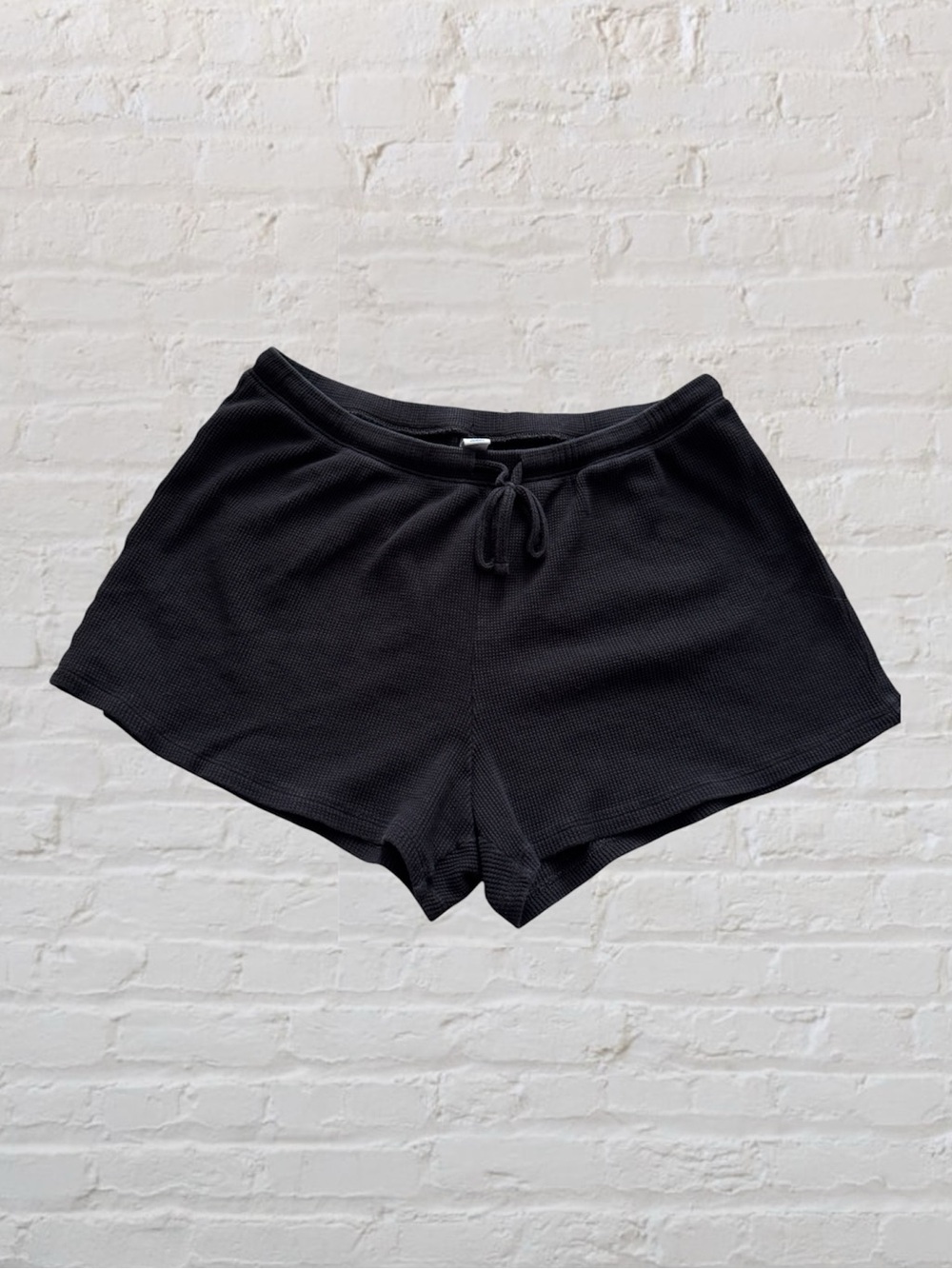 Old Navy waffle knit black pajama lounge shorts